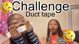 The Duct tape CHALLENGE! W/ my niece. It was fun🤣🤣🤣