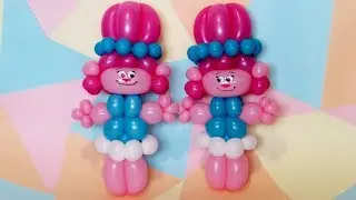 Princess Poppy out of balloons - twisting tutorial (Subtitles)