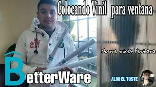 Cómo colocar vinil de Betterware para Ventana fácil |No me mires persiana.