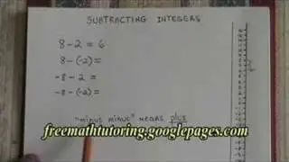 Subtracting Integers