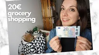 20€ grocery shopping challenge | Vegan weekly grocery shopping on a budget 🌱💶👛