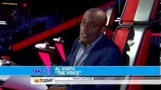 Al visits the set of 'The Voice'