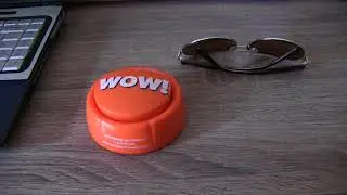 WOW Button – Pressing This Button is a Blast! Brighten up Your Desk Space!