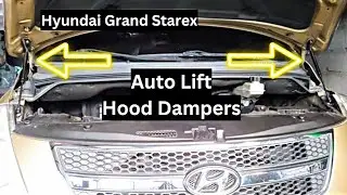 Hyundai Grand Starex installing of Auto Lift Hood Dampers