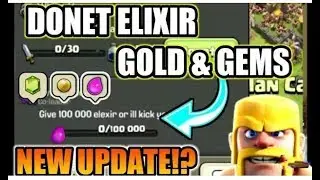 Donate Gold, elixer, Dark New Update concept