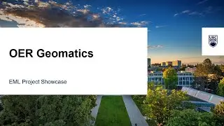 EML Spring Showcase 2022 - OER Geomatics