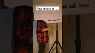 Raw vocals vs. finished song #femaleproducer #songwriter #darkpop