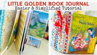 LITTLE GOLDEN BOOK JUNK JOURNAL TUTORIAL | Quicker, Easier & Simplified Version