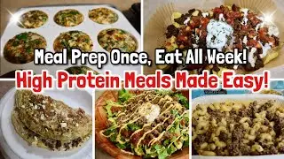 NEW EASY FAST HIGH PROTEIN  MEAL PREP | PREP ONCE & EAT ALL WEEK | IN WITH JEN