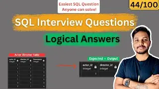 data analyst sql interview questions and answers #44/100 | HSBC | SQL Tutorials | SQL Tutorials