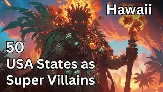 Asking AI to Draw Every USA State as Super Villains!