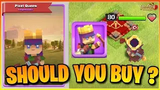 Should You Buy The New Pixel Queen Skin Or Not ? | Clash Of Clans New Archer Queen Hero Skin
