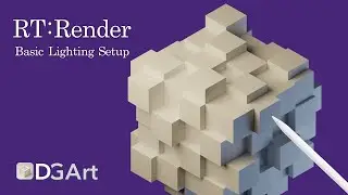 RT:Render - Basic Lighting Setup - DGArt Guide : iPad Polygon Modeling & Rendering App