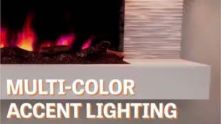 SimpliFire Format Floating Mantel Wall Mount Electric Fireplace