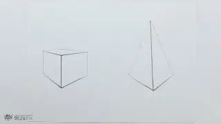 DrawFox. Рисунок карандашом для начинающих. Урок 2-2. Построение геометрических фигур без кривизны.
