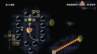 Mario Surrounded by BALLs! Nugukaza's '7MMC Cannonballon Tycoon' in Mario Maker 2.