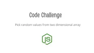 Pick random values from two dimensional array