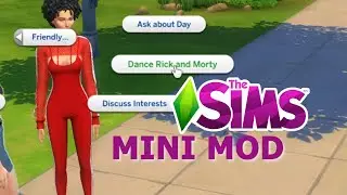 SIMS4 XML MOD REVIEW  RICK AND MORTY DANCE -OZZY