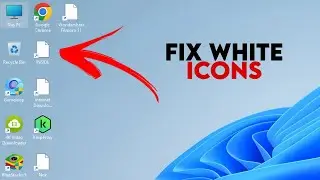 How to Fix Blank White Desktop Shortcut Icons in Windows 10\11 - 2025