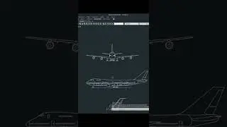 Boeing airplane AutoCAD Sketch