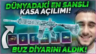 REKOR!! M416 BUZ DİYARI ÇIKTI! DÜNYADAKİ EN ŞANSLI SANDIK KUTU AÇILIMI PUBG MOBİLE KASA AÇILIMI!
