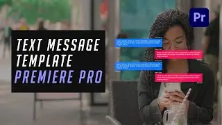 Free Text Message Animation Premiere Pro Template.
