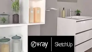 Salle de bain Réaliste avec Vray Next pour SketchUp