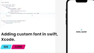 Schrift in Swift hinzufügen, adding font in swift, Xcode