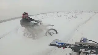 страдания в снегу