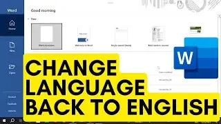 How to Change Language in Microsoft Word back to English [2024]