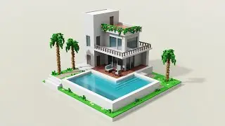 Modern House 3D | Voxel Art