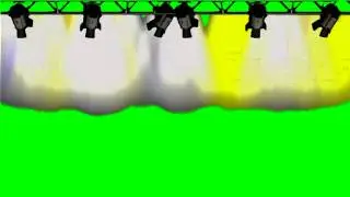 Bright Colorful Concert Stage Lights   Green Screen Animation