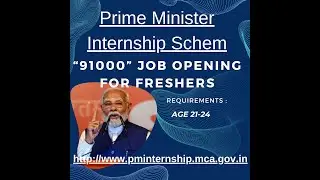 Internship scheme for Freshers. PM internship scheme : Job opening for 91000 freshers : harrys fin n