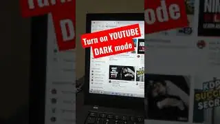 Turn On YOUTUBE DARK mode 