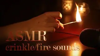 ASMR 🔥Crinkle fest! Burning matches and thick plastic crinkles✨ NO TALKING