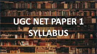 UGC NET PAPER 1 syllabus 2021