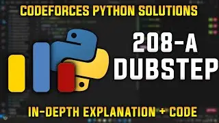 208A | Dubstep | Codeforces Python Solutions | Explanation + Walkthrough
