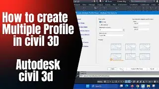 How to create Multiple Profile in civil 3D 