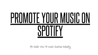Promote your music on spotify