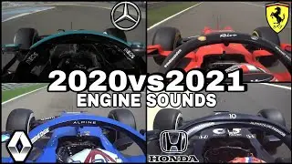 F1 2020 vs F1 2021 Engine Sounds