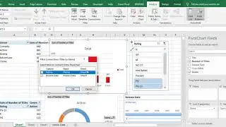 Pivot Table - Connecting Slicers and Timelines with Multiple Pivot Charts