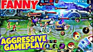 FANNY AGGRESSIVE GAMEPLAY | MOBILE LEGENDS BANGBANG
