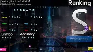 o!m | LIGHT IT UP +DT +HD ALMOST 400PP PLAY | 96.84% 880,602