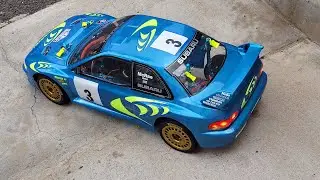 Rc car 1/10 Tamiya Subaru 98 wrc Drive w Turbo 4K60