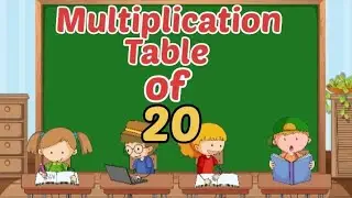 Multiplication table of 20 | Learn table for kids | English table of 20 | @funwithkids470