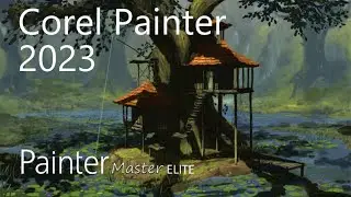 Corel Painter 2023 - Tree house in a swamp(Davey Baker)