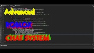 Creating a Roblox Chat System Similar to Discord (Advanced)