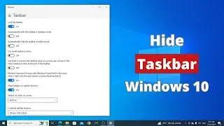 How to Hide Taskbar in Windows 10