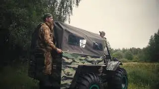 Вездеход БТХ-2 с тентом.