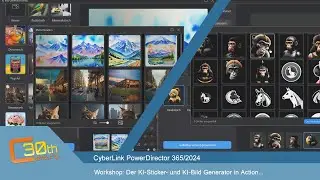 CyberLink PowerDirector 365 - Der KI-Sticker-Generator und KI-Bild-Generator in Action